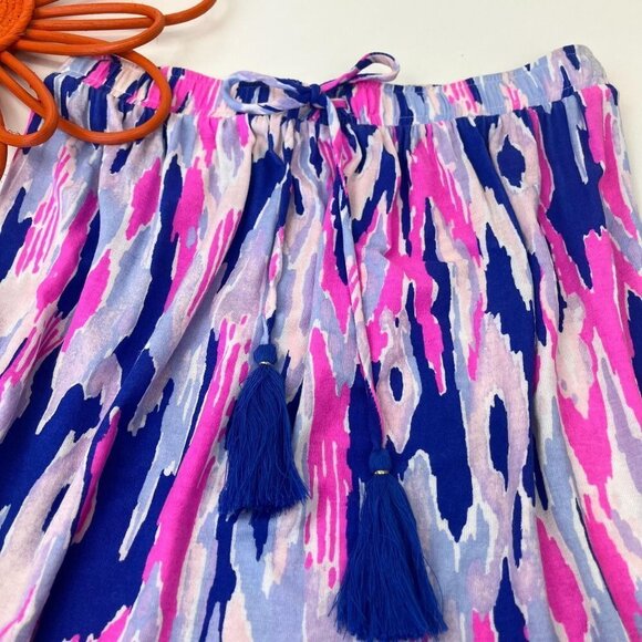 Lilly Pulitzer Palma Strapless Women's Tube Top Fringe Bottom Size XXS - Picture 3 of 9